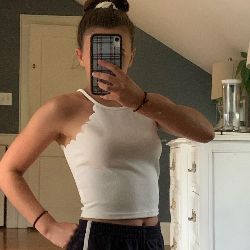 Brand new white crop top